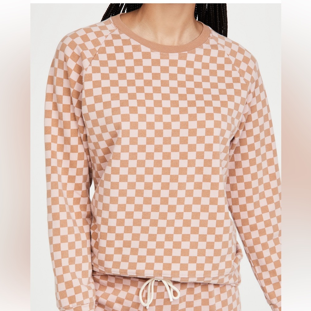 Splits59 Pink and Brown Checkered Sweatsuit